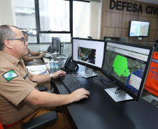 Defesa Civil promove eventos online para debater prevenção de riscos e desastres - Curitiba, 13/10/2021 - Foto: Rodrigo Félix Leal