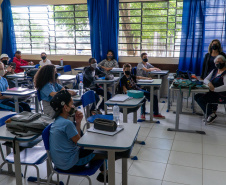 Diretora promove melhorias na aprendizagem por meio da ?pedagogia do aconchego?  -  Curitiba, 13/10/2021 - Foto: Renato Prospero/SEED