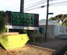 Estão em andamento as obras para um novo Centro de Apoio Psicológico do programa Prumos, da Secretaria da Segurança Pública. A nova unidade, em Curitiba, visa melhorar o atendimento com intuito de prevenir e cuidar da saúde mental de policiais militares e civis, bombeiros militares, agentes penitenciários e peritos oficiais, além de seus familiares. - Curitiba, 14/10/2021 - Foto: SESP-PR