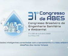 A capital paranaense será sede do maior evento nacional da área de saneamento e meio ambiente, o 31º Congresso Brasileiro de EngenhariaSanitária e Ambiental, que começa neste domingo (17) e vai até quarta-feira (20). Promovido pela Associação Brasileira de Engenharia Sanitária e Ambiental (Abes), pela primeira vez o congresso será híbrido, com apresentações de trabalhos online e presenciais. A Sanepar é apoiadora e anfitriã do evento. - Curitiba, 15/10/2021 - Foto/Arte: Sanepar