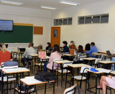 A Secretaria de Estado da Saúde (Sesa) iniciou a segunda etapa do Planejamento Regional Integrado (PRI) nesta segunda-feira (18), em encontro presencial realizado no município de Maringá, com as Regionais de Saúde da abrangência da Macrorregião Noroeste.Foto: Américo Antonio/SESA