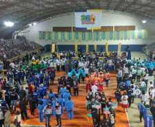Cerimônia de abertura da 15ª edição dos Jogos de Integração do Idoso (JIIDOS). -  Guaratuba, 18/10/2021 - Foto: Clóvis Santos/ Esporte Paraná