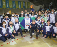 Cerimônia de abertura da 15ª edição dos Jogos de Integração do Idoso (JIIDOS). -  Guaratuba, 18/10/2021 - Foto: Clóvis Santos/ Esporte Paraná
