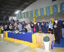 Cerimônia de abertura da 15ª edição dos Jogos de Integração do Idoso (JIIDOS). -  Guaratuba, 18/10/2021 - Foto: Clóvis Santos/ Esporte Paraná