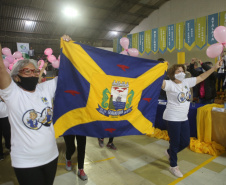 Cerimônia de abertura da 15ª edição dos Jogos de Integração do Idoso (JIIDOS). -  Guaratuba, 18/10/2021 - Foto: Clóvis Santos/ Esporte Paraná