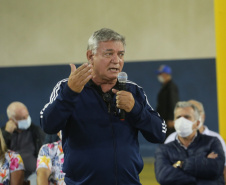 Cerimônia de abertura da 15ª edição dos Jogos de Integração do Idoso (JIIDOS). -  Guaratuba, 18/10/2021 - Foto: Clóvis Santos/ Esporte Paraná