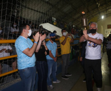 Cerimônia de abertura da 15ª edição dos Jogos de Integração do Idoso (JIIDOS). -  Guaratuba, 18/10/2021 - Foto: Clóvis Santos/ Esporte Paraná