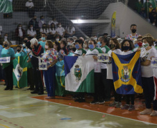 Cerimônia de abertura da 15ª edição dos Jogos de Integração do Idoso (JIIDOS). -  Guaratuba, 18/10/2021 - Foto: Clóvis Santos/ Esporte Paraná