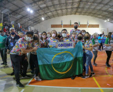 Abertura dos Jogos da Integração do Idoso, em Guaratuba. Foto: Valdelino Pontes/AEN