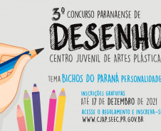 CJAP abre inscrições para o 3º Concurso de Desenho com tema "Bichos do Paraná" -  Foto/Arte: Rita de Cassia Solieri Brandt Braga