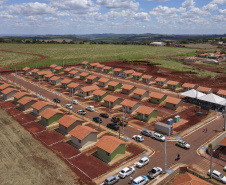 21.10.2021 - Governador Carlos Massa Ratinho Junior entrega de casas em Marumbi. 
Foto Gilson Abreu/AEN