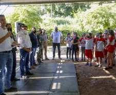 21.10.2021 - Governador Carlos Massa Ratinho Junior promove a soltura de 20 mil dourados no rio Ivai em Ivatuba.
Foto Gilson Abreu/AEN