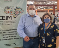 Mais de 900 pessoas saíram empregadas do mutirão de empregos, realizado nesta sexta-feira (22) no bairro de Santa Felicidade, em Curitiba. Foram cerca de 1.600 vagas com carteira assinada oferecidas pelas 40 empresas presentes ao evento. - Curitiba, 22/10/2021 - Foto: SEJUF