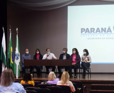 A Secretaria de Estado da Saúde retomou a discussão do Planejamento Regional Integrado (PRI), iniciando a segunda etapa do projeto na Macrorregião Oeste nesta segunda-feira (25), em Foz do Iguaçu.. Foto: Américo Antonio/SESA