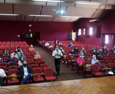 A Secretaria de Estado da Saúde retomou a discussão do Planejamento Regional Integrado (PRI), iniciando a segunda etapa do projeto na Macrorregião Oeste nesta segunda-feira (25), em Foz do Iguaçu.. Foto: Américo Antonio/SESA