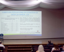 A Secretaria de Estado da Saúde retomou a discussão do Planejamento Regional Integrado (PRI), iniciando a segunda etapa do projeto na Macrorregião Oeste nesta segunda-feira (25), em Foz do Iguaçu.. Foto: Américo Antonio/SESA