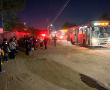 O 1º Comando Regional da Polícia Militar (1º CRPM), unidade responsável pela coordenação do Policiamento em Curitiba e na Região Metropolitana, iniciou a Operação Ônibus Seguro. - Curitiba, 25/10/2021 - Foto: PMPR