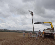 Secretário nacional de Defesa Civil percorre municípios do Paraná mais afetados por temporal. Foto: Copel