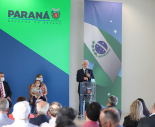 O vice governador Darci Piana e o  secretário de Justiça, Família e Trabalho, Ney Leprevost assinam  nesta quarta-feira  (27) termo de repasse ao Cedca aos municípios,  no Palacio Iguacu.   Curitiba, 27/10/2021 -  Foto: Geraldo Bubniak/AEN