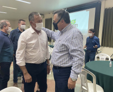 O secretário de Estado da Saúde, Beto Preto, destacou a parceria do Governo do Estado com os municípios, principalmente no enfrentamento à Covid-19, em reunião realizada nesta quarta-feira (27) com a Associação dos Municípios dos Campos Gerais (AMCG) em Arapoti. -  Curitibs, 27/10/2021 - Foto: Andressa Desyreé/SESA