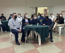 O secretário de Estado da Saúde, Beto Preto, destacou a parceria do Governo do Estado com os municípios, principalmente no enfrentamento à Covid-19, em reunião realizada nesta quarta-feira (27) com a Associação dos Municípios dos Campos Gerais (AMCG) em Arapoti. -  Curitibs, 27/10/2021 - Foto: Andressa Desyreé/SESA