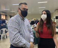 O secretário de Estado da Saúde, Beto Preto, destacou a parceria do Governo do Estado com os municípios, principalmente no enfrentamento à Covid-19, em reunião realizada nesta quarta-feira (27) com a Associação dos Municípios dos Campos Gerais (AMCG) em Arapoti. -  Curitibs, 27/10/2021 - Foto: Andressa Desyreé/SESA