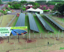 Usina Fotovoltaica Nelson Paludo, em Assis Chateaubriand.   -  Foto: Sistema FAEP