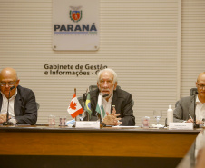 28.10.2021 - Vice Governador Darci Piana em reunião com representantes do Canadá.
Foto Gilson Abreu/AEN