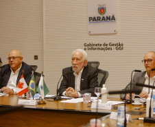 28.10.2021 - Vice Governador Darci Piana em reunião com representantes do Canadá.
Foto Gilson Abreu/AEN
