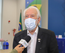 O vice governador Darci Piana e o o superintendente da Ciência, Tecnologia e Ensino Superior, Aldo Bona participam, nesta quinta-feira (28), da entrega do 34 Premio Paranaense de Ciencia e Tecnologia,  no Palacio Iguacu.   Curitiba, 28/10/2021 -  Foto: Geraldo Bubniak/AEN