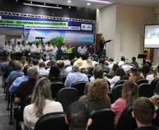 O governador Carlos Massa Ratinho Junior confirmou nesta quinta-feira (04) uma série de investimentos para Cianorte, na Região Noroeste. Foto: Ari Dias/AEN