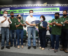 O governador Carlos Massa Ratinho Junior confirmou nesta quinta-feira (04) uma série de investimentos para Cianorte, na Região Noroeste. Foto: Ari Dias/AEN