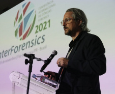 Especialistas nacionais e internacionais fomentam técnicas e o uso da tecnologia para a ciência forense na InterForensics 2021 - Foz do Iguaçu, 05/11/2021 - Foto: SESP-PR