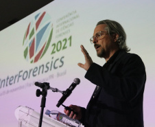 Especialistas nacionais e internacionais fomentam técnicas e o uso da tecnologia para a ciência forense na InterForensics 2021 - Foz do Iguaçu, 05/11/2021 - Foto: SESP-PR