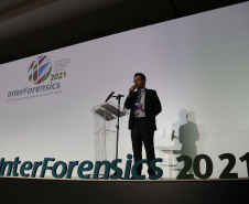 Especialistas nacionais e internacionais fomentam técnicas e o uso da tecnologia para a ciência forense na InterForensics 2021 - Foz do Iguaçu, 05/11/2021 - Foto: SESP-PR