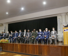 O governador Carlos Massa Ratinho Junior recebeu nesta sexta-feira (5) o título de “Benfeitor do Oeste”. A homenagem é dos prefeitos que integram a Associação dos Municípios do Oeste do Paraná foi conferida durante a 15ª edição do maior evento da imprensa da região, o Prêmio Amop de Jornalismo. 
Foto Gilson abreu/AEN
