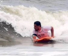 Muita disputa e adrenalina marcaram o final de semana com competições na terra, água e mar, nos Jogos de Aventura e Natureza - Etapa Litoral. No domingo (7) encerraram as competições nas modalidades de bodyboarding, beach tênis, parapente, aquathlon, corrida de aventura e ciclismo. -  Curitiba, 08/11/2021 - Foto: Paraná Esporte