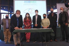 Prefeitos da Assomec firmam compromisso com os Objetivos de Desenvolvimento Sustentável. Foto:SEDU