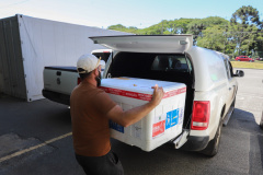 Distribuição das vacinas para regionais de saúde no Cemepar - Curitiba, 30/11/2021