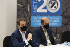Rodízio volta a ser de 60 horas por 36 horas a partir de segunda-feira - Anúncio foi feito por diretores da Sanepar em coletiva de imprensa na manhã desta quinta-feira - Curitiba, 11/11/2021 - Foto: Sanepar
