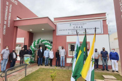 O secretário da Justiça, Família e Trabalho, Ney Leprevost, e o prefeito de Ibaiti, Antonely Carvalho, inauguraram nesta quinta-feira (11) um novo Centro de Referência da Assistência Social (Cras) no município. Foto: SEJUF