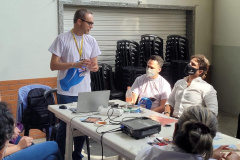 Em seis salas de oficinas, no município de Morretes, o projeto piloto VRS Mata Atlântica reuniu, nesta quinta e sexta-feira (25 e 26), mais de 50 produtores rurais e representantes de pupunha, banana, mandioca, juçara, frutos sazonais do Litoral, e operadores e prestadores de serviços do turismo. Eles são representantes dos municípios de Guaraqueçaba, Morretes e Antonina. - Antonina, 26/11/2021 - Foto: Investe Paraná