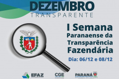 Estado promove a 1ª Semana Paranaense da Transparência Fazendária 