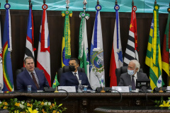 O vice governador Darci Piana participa  nesta segunda-feira  (10), da posse do desembargador José Laurindo na presidência  do Conselho dos Presidentes dos Tribunais de Justiça.   Curitiba, 10/01/2022 -  Foto: Geraldo Bubniak/AEN