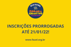 Prazo de inscrição para Bolsa Cultural Paraná Criativo é prorrogado