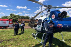 Primeira base aeromédica do interior do Estado completa oito anos