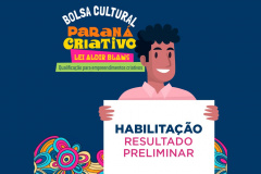 A Fundação de Apoio ao Desenvolvimento da UEL (FAUEL) publicou nesta segunda-feira (07/02) o resultado preliminar dos habilitados no edital Programa Bolsa Cultural Paraná Criativo/Lei Aldir Blanc
