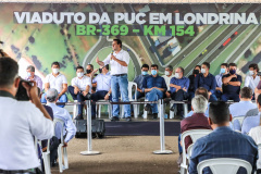 O governador Carlos Massa Ratinho Junior lança nesta sexta-feira (4) a licitação do Viaduto da PUC, em Londrina. 