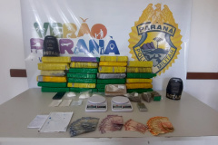 ROTAM da PM apreende mais de 23 quilos de drogas e encaminha homem envolvido com o tráfico em Guaratuba