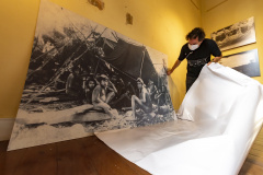 Montagem da exposição Diálogos com o Tempo / foto: Kraw Penas